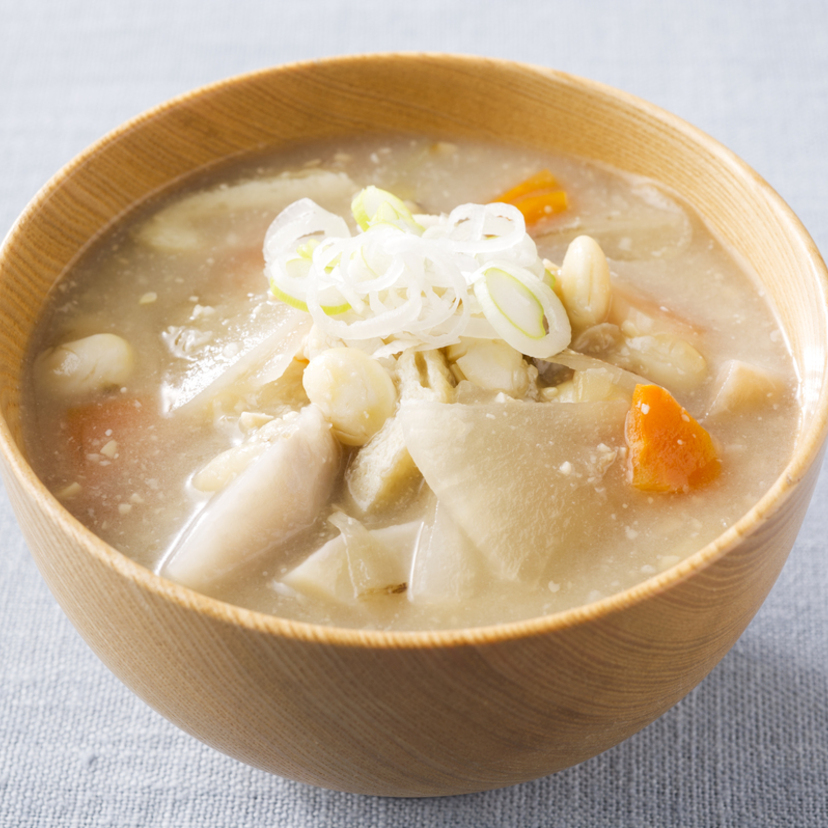 郷土料理｜打ち豆汁（福井）雪国の保存食「打ち豆」を使った、長寿の里のおみそ汁