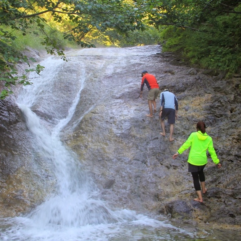 温泉｜カムイワッカ湯の滝（北海道） 流れ落ちるお湯の中を行く“温泉の沢登り”