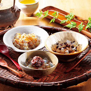 国産天草から作った寒天ならではの風味と弾力が楽しめる、かんてん和菓子3種セット